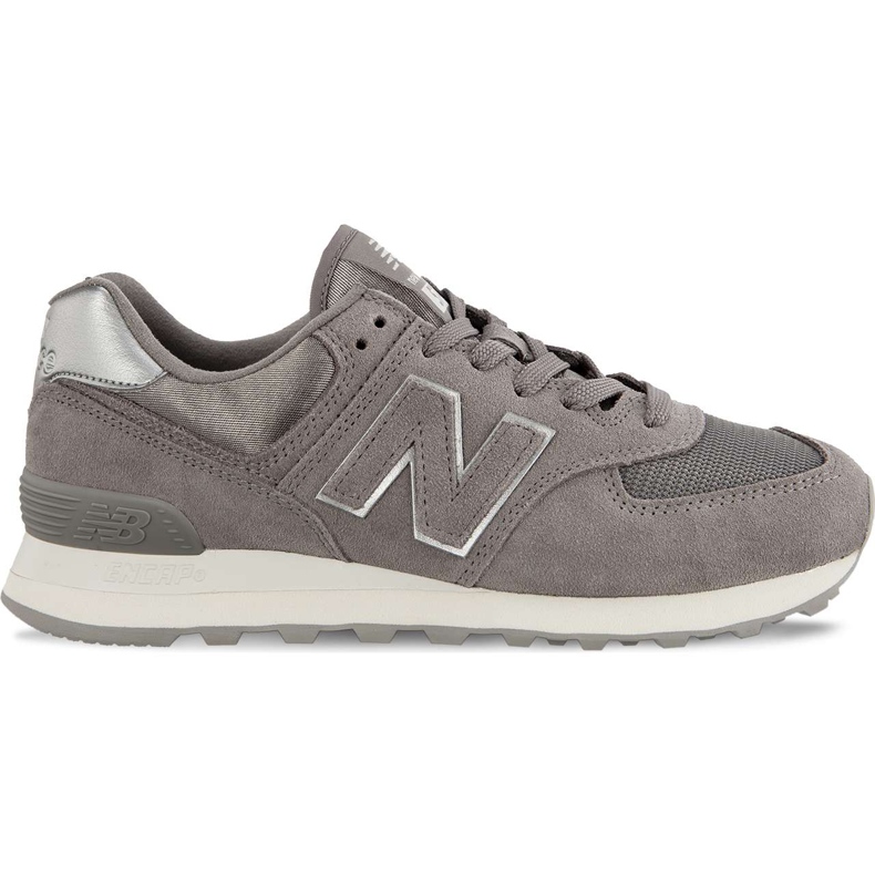 New Balance Wt574mms Sateen Marblehead Tab con argento metallizzato grigio