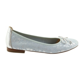 Caprice Women's Ballerinas 22102 Blue con un arco