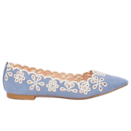 LT99P Ballerine traforate blu