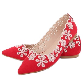 Ballerine traforate rosse LT99P Red rosso