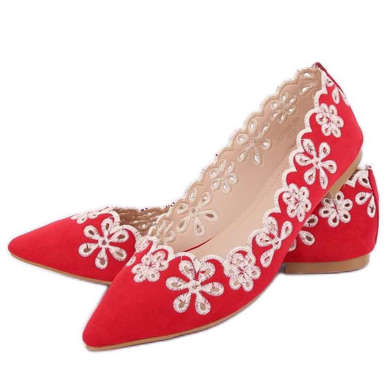 Ballerine traforate rosse LT99P Red rosso