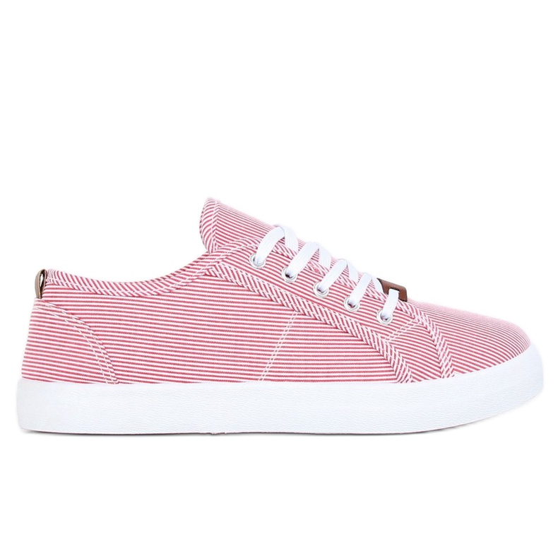 Sneakers a righe rosse JX70P Red rosso