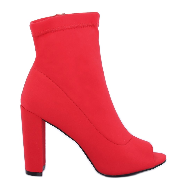 Stivali rossi open toe NS031P Rosso