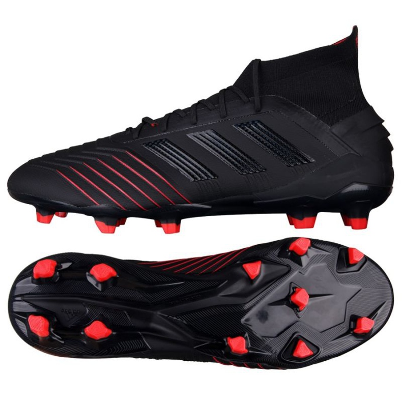 Scarpe da calcio Adidas Predator 19.1 Fg M BC0551 nero nero