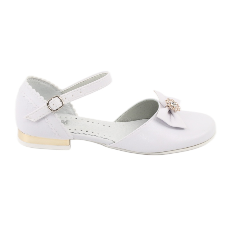 Miko ballerine comunione bambini bianche bianca giallo