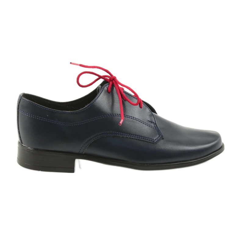 Miko Scarpe da ragazzo in pelle blu blu inserto blu