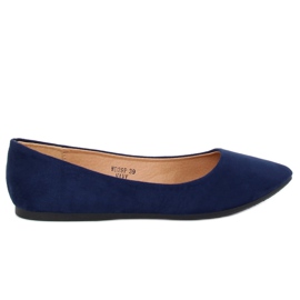 Ballerine mandorla blu navy punte WD39P Navy