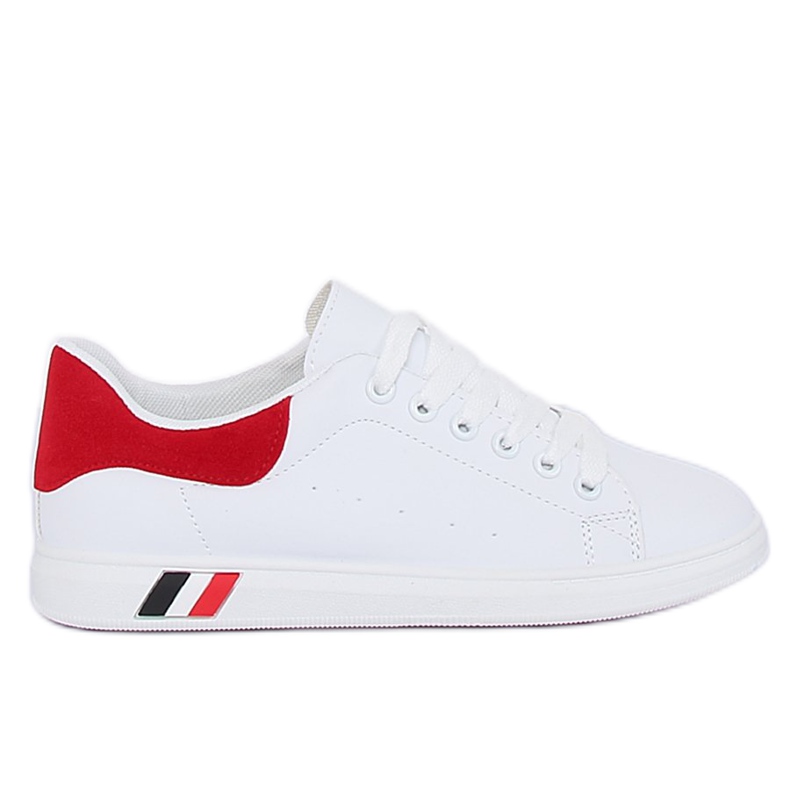 Sneakers da donna bianche e rosse BL147P Red bianca