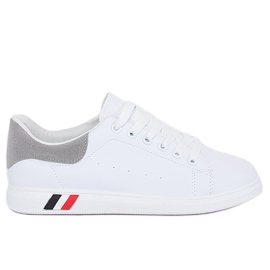Sneakers da donna bianche e grigie BL147P Grey bianco