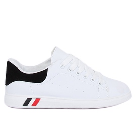 Sneakers da donna bianche e nere BL147P Black bianco