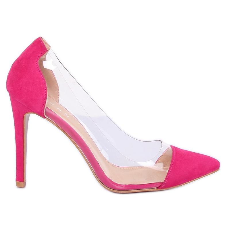 Tacchi trasparenti fucsia 9003-56 Fucsia rosa