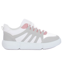 Bianco e grigio BL150P Scarpe sportive grigie