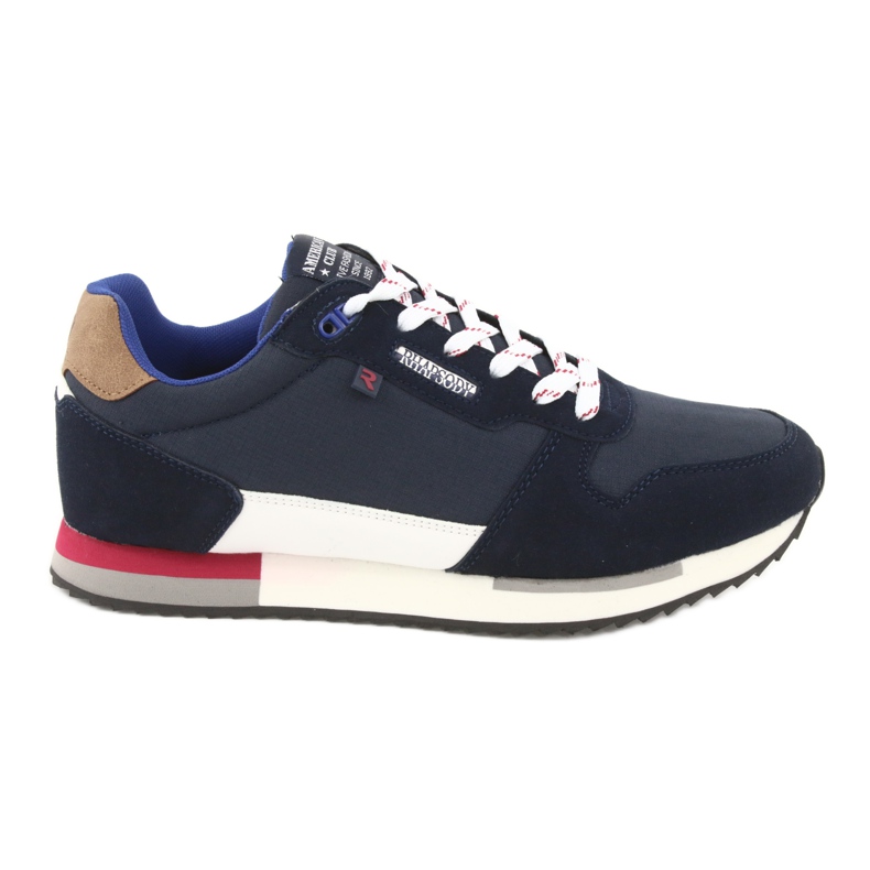 Sneakers leggere American Club RH12 bianca blu navy