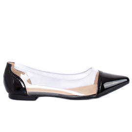 Ballerine nere trasparenti N18-292 Black nero
