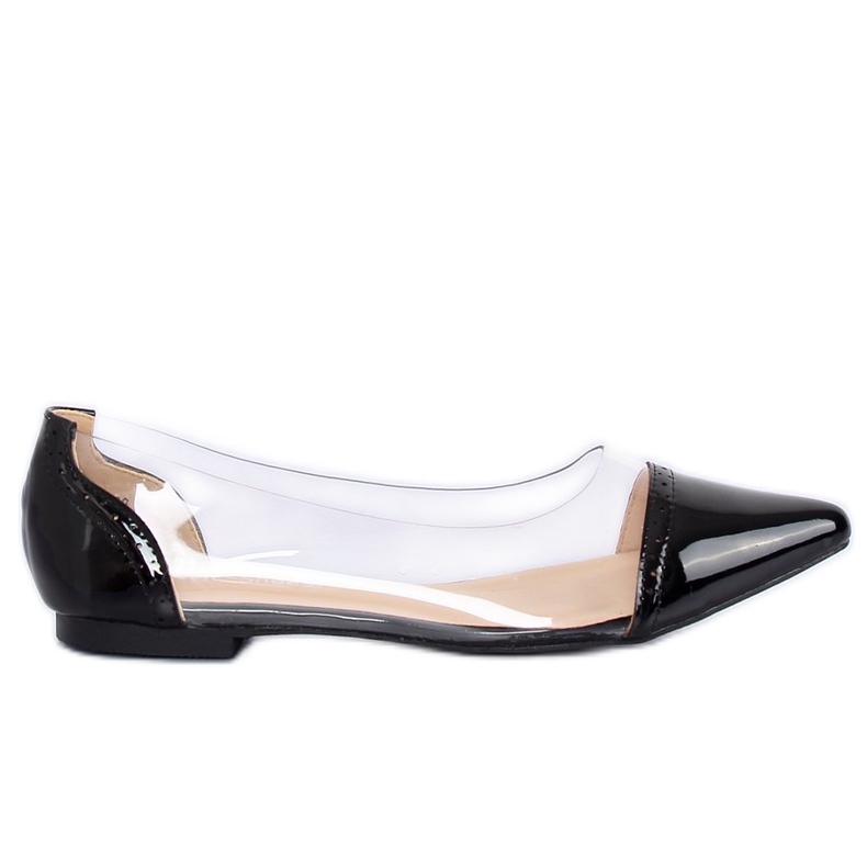 Ballerine nere trasparenti N18-292 Black nero