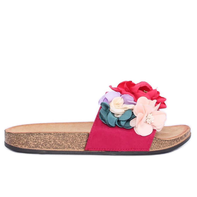 Pantofole rosa da donna rosa P-848 Fucsia multicolore