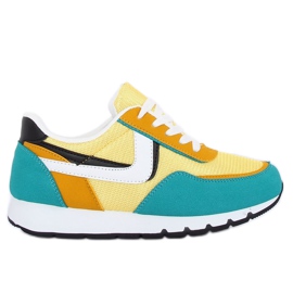 Giallo-turchese CB-02 Scarpe sportive gialle blu