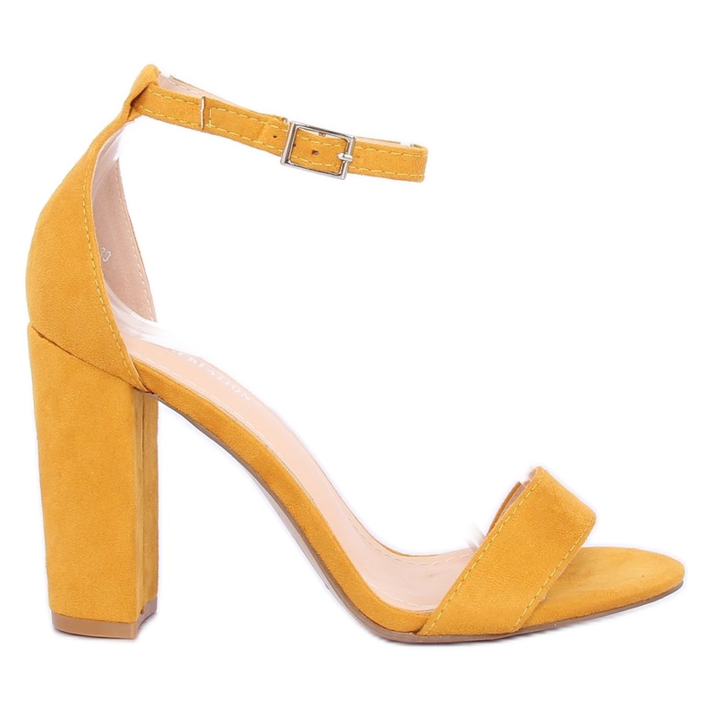 Sandali gialli sul palo Y2385-27 Giallo