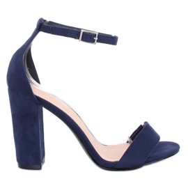 Sandali sul palo blu navy Y2385-27 Navy