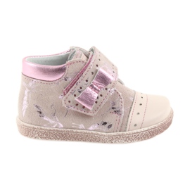 Stivaletti con velcro scarpe per bambini Ren But 1535 fenicotteri rosa