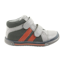 Stivaletti scarpe per bambini Velcro Ren But 3225 grigio / arancione multicolore blu navy