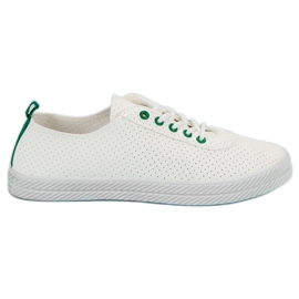 Kylie Sneakers annodate traforate bianco