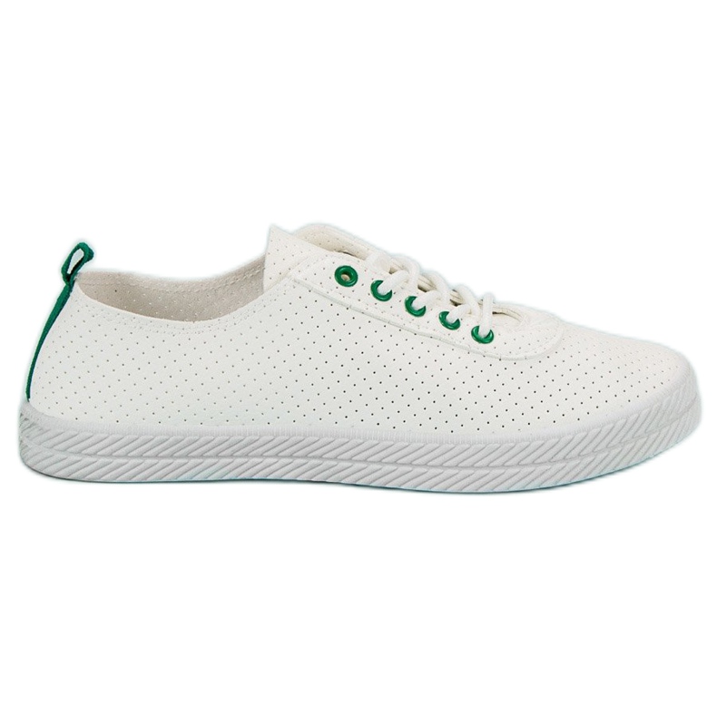 Kylie Sneakers annodate traforate bianca