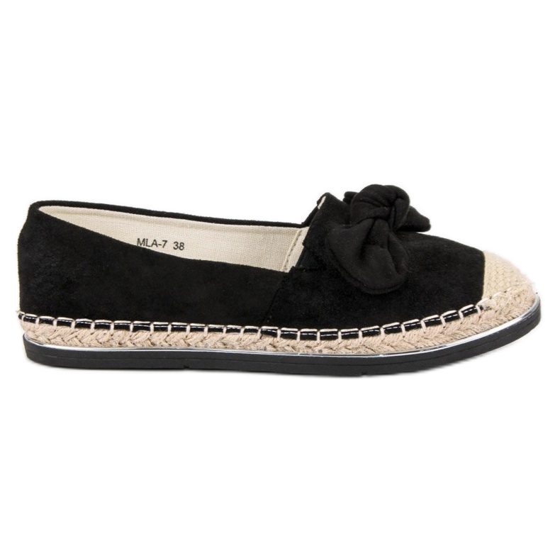 Comer Espadrillas Con Fiocco nero