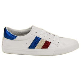 Comer Sneakers bianche con lacci bianco
