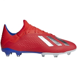 Scarpe da calcio Adidas X 18.2 Fg M BB9363 rosso rosso