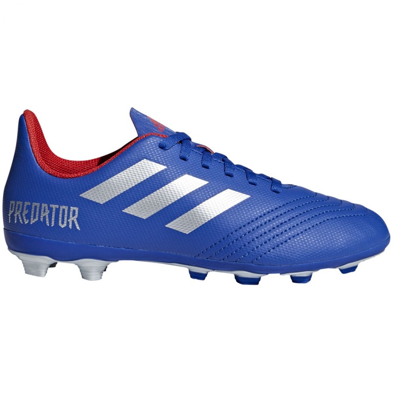 Scarpe da calcio Adidas Predator 19.4 FxG Jr CM8540 multicolore blu