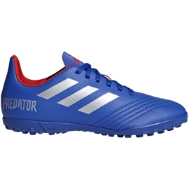 Scarpe da calcio Adidas Predator 19.4 Tf Jr CM8556 multicolore blu
