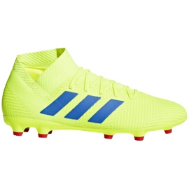 Scarpe da calcio Adidas Nemeziz 18.3 Fg M BB9438 multicolore giallo