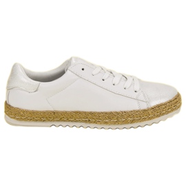 Espadrillas legate bianco grigio