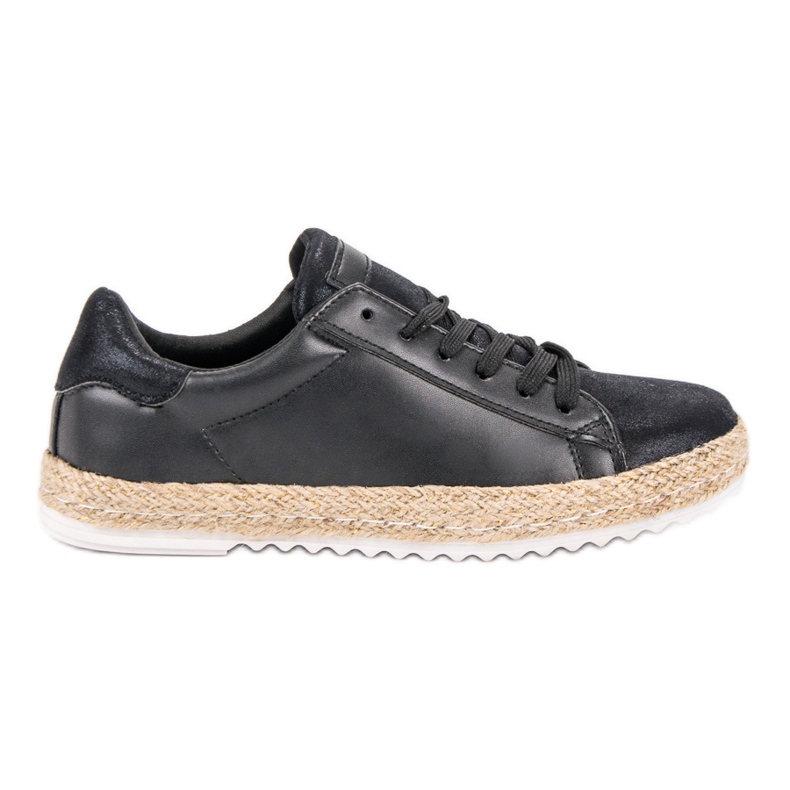 Espadrillas legate nero