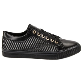 Sneakers Basse Con Rete nero