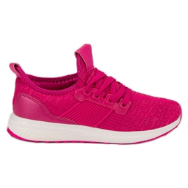 Scarpe sportive slip-on rosa