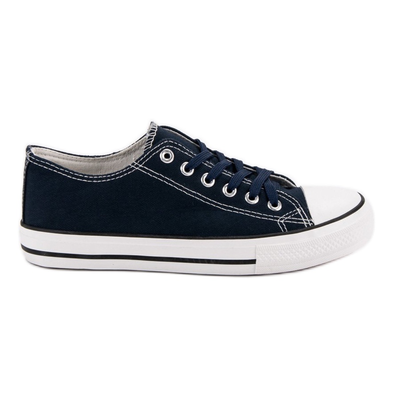 J. Star Classiche scarpe da ginnastica blu navy viola