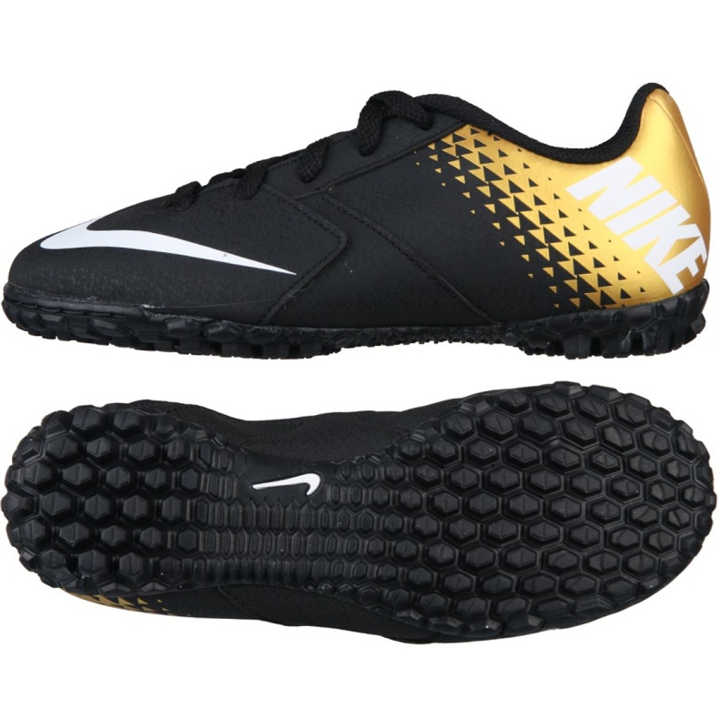 Nike Bomba X Tf Jr 826488-077 scarpe da calcio nero nero