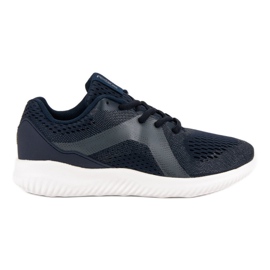 Ax Boxing Calzature sportive in tessuto blu