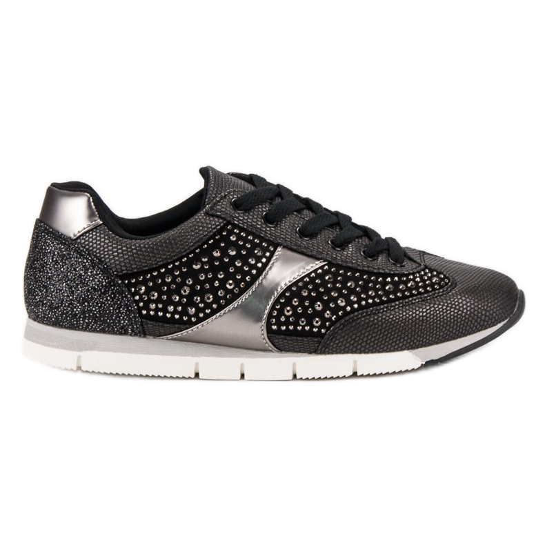 Kylie Scarpe sportive con cristalli nero