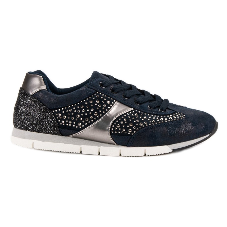 Kylie Scarpe sportive con cristalli blu