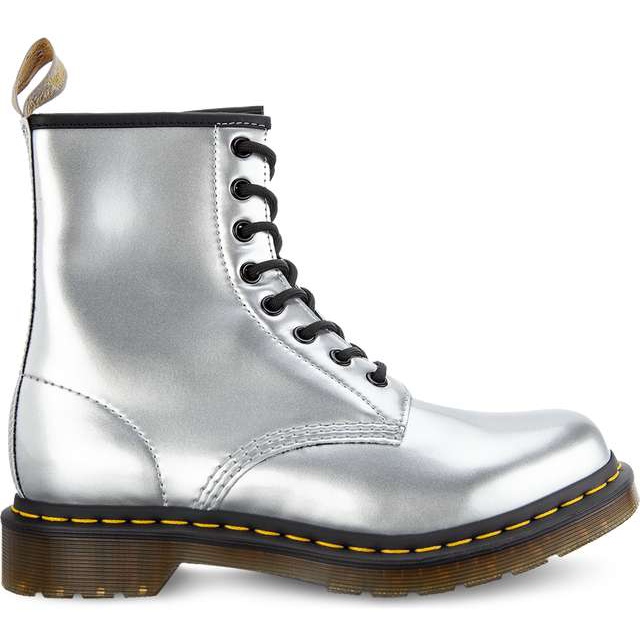 Dr. Martens Argento vegano cromato 1460 grigio