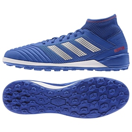 Scarpe da calcio Adidas Predator 19.3 Tf M BB9084 multicolore blu