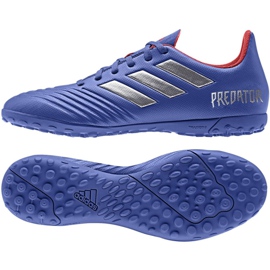 Scarpe da calcio Adidas Predator 19.4 Tf M BB9085 blu blu