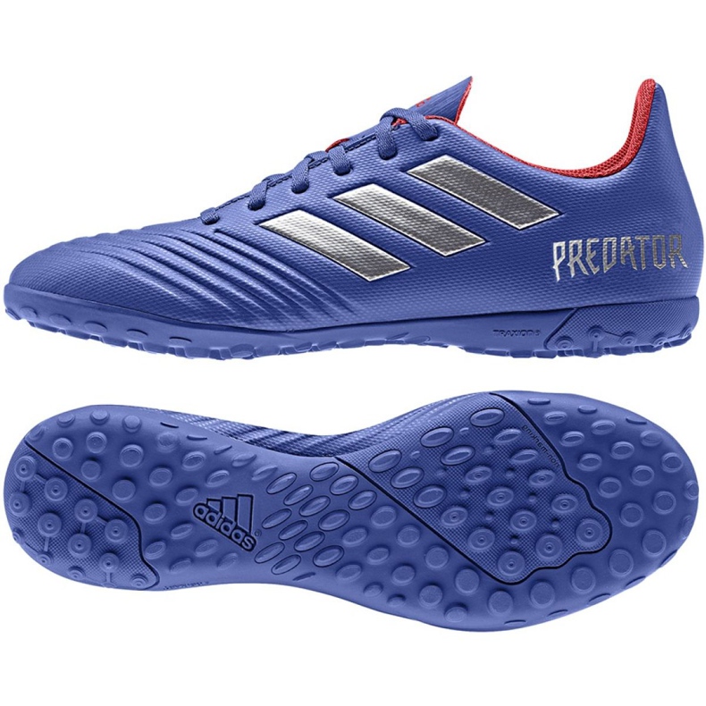 Scarpe da calcio Adidas Predator 19.4 Tf M BB9085 blu blu