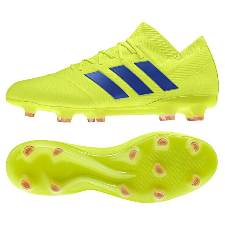 Scarpe da calcio Adidas Nemeziz 18.1 FG M BB9426 giallo