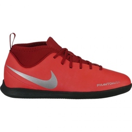 Scarpe indoor Nike Phantom Vsn Club Df Ic Jr AO3293-600 multicolore arance e rosse