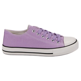 J. Star Classiche scarpe da ginnastica viola
