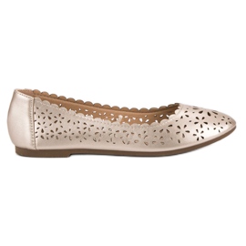 VINCEZA ballerine traforate giallo